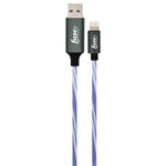 Cable A to Lightning LED 1m Blue Flashing Charge Cable Compatible with Apple Iphones